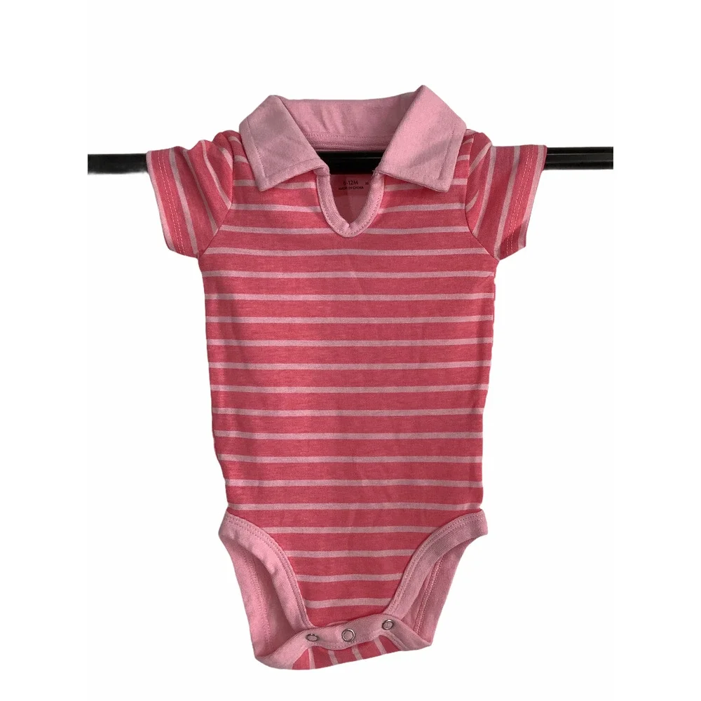 Hanes BUNDLE Lot of 2 NEW Baby Girl’s One-Piece Outfit Kid’s Size 6-12 Months